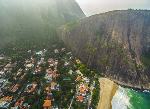 Кам Яний Пляж Гора Beach Paradise Пляж Ітакоатара Місто Niteroi — стокове фото