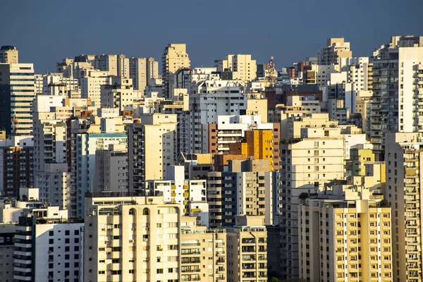 Parede Construção Cidade Grande — Fotografia de Stock