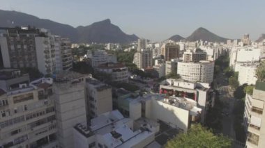 Büyük şehrin inşasının videosu. Leblon, Rio de Janeiro Brezilya Güney Amerika. 