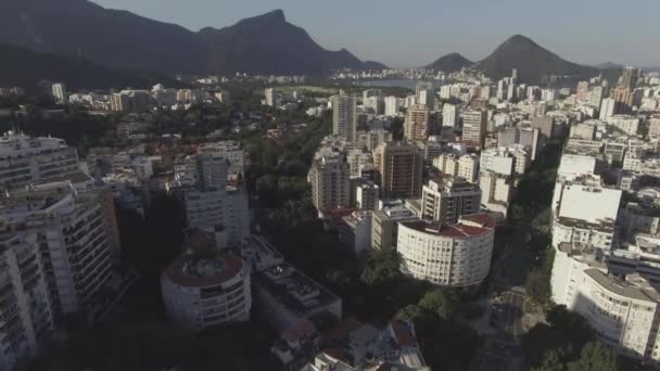 Видеозапись Строительства Большого Города Район Леблон Рио Жанейро Бразилия Южная — стоковое видео