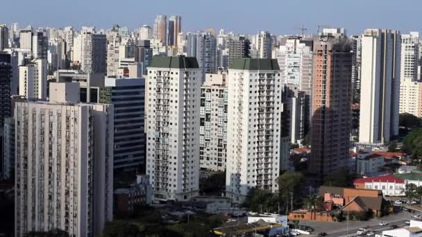 Wielkie Miasto Świecie Sao Paulo Brazylia Ameryka Południowa — Wideo stockowe