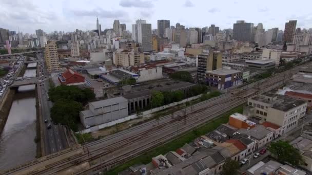 Grande Citta Del Mondo Città San Paolo Brasile Sud America — Video Stock