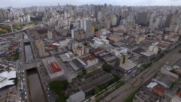 Большой Город Мире Город Сао Паулу Бразилия Южная Америка — стоковое видео