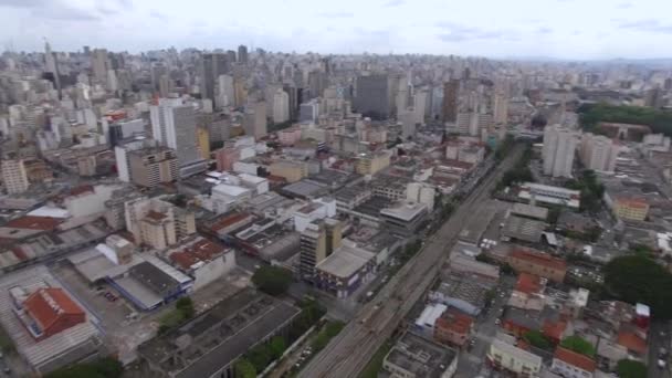 Grote Stad Wereld Stad Sao Paulo Brazilië Zuid Amerika — Stockvideo