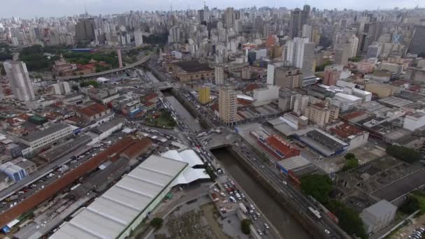 Big City World City Sao Paulo Brazil South America — Stock Video