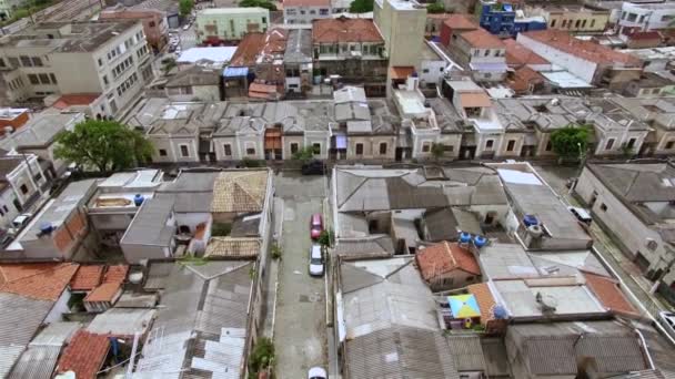 Casas Bairro Iguais Street Economizadora Bairro Luz Bairro Luz São — Vídeo de Stock