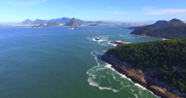 Cidade Mais Famosa Mundo Cidade Rio Janeiro Brasil América Sul — Vídeo de Stock