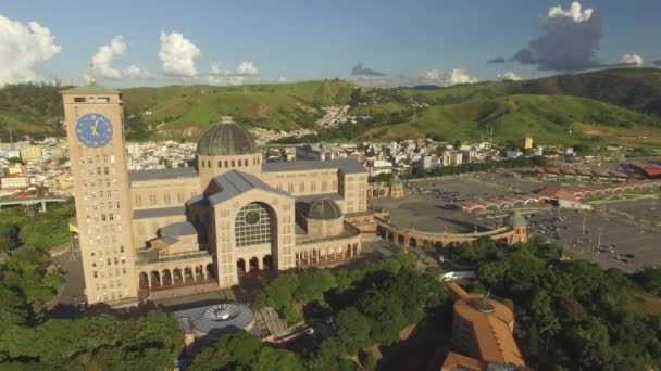 Aparecida City Stát Sao Paulo Brazílie Jižní Amerika 2019Největší Svatyně — Stock video