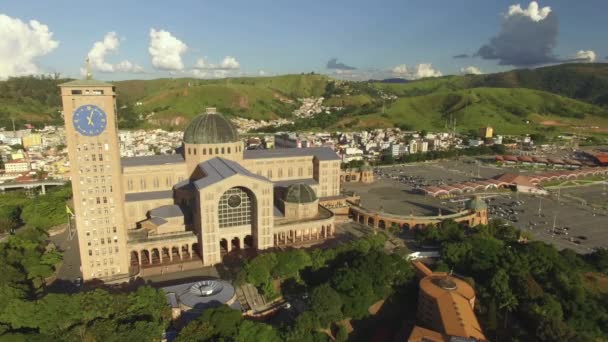 Cidade Aparecida São Paulo Brasil América Sul 2019Maiores Santuários Mundo — Vídeo de Stock