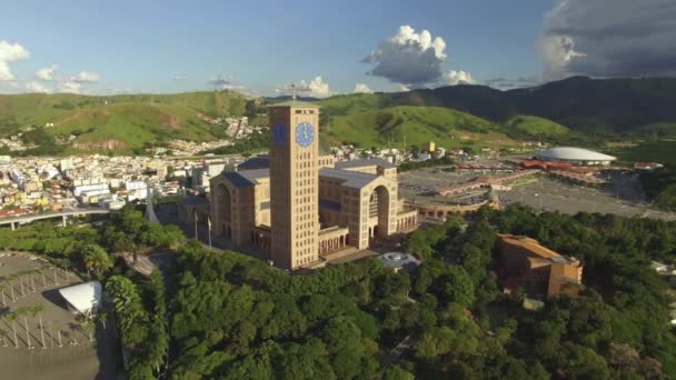 Cidade Aparecida São Paulo Brasil América Sul 2019Maiores Santuários Mundo — Vídeo de Stock