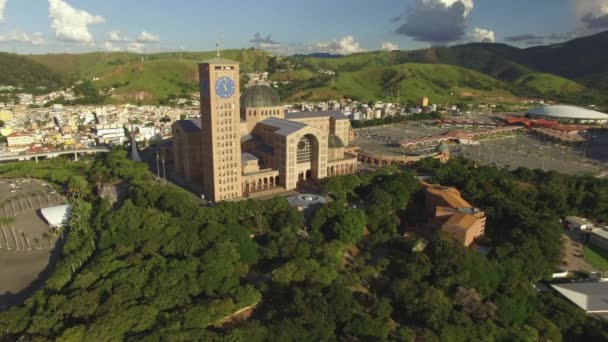 Aparecida Şehir Sao Paulo Devlet Brezilya Güney Amerika 2019Dünyanın Büyük — Stok video