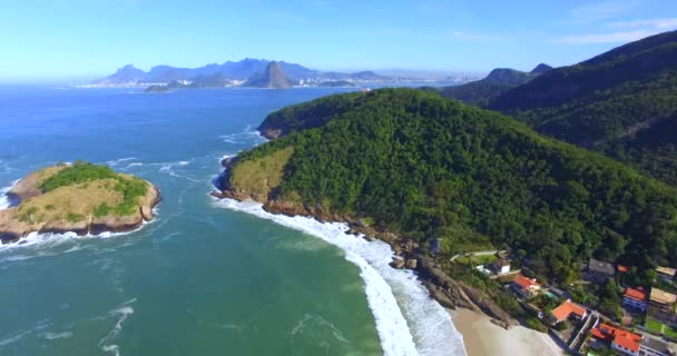 Krajinný Ráj Městský Ráj Pozadí Rio Janeiro Brazílii Jižní Amerika — Stock video