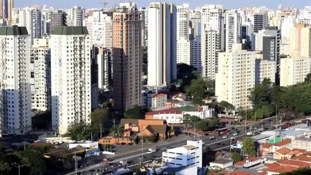 Nagyváros Világon Sao Paulo Város Brazília Dél Amerika — Stock videók