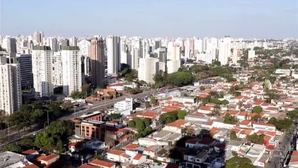 Grande Citta Del Mondo Città San Paolo Brasile Sud America — Video Stock