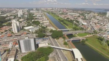 Tren istasyonu. Socorro tren istasyonu, Sao Paulo, şehir, Brezilya. 