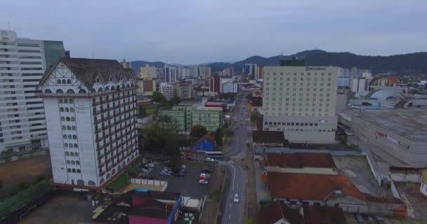 Joinville Kraj Santa Catarina 2019 Joinville Městská Potravinová Trasa Hotel — Stock video