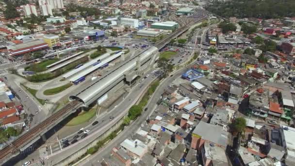 건널목 Jardim Avenue Sao Paulo 도시입니다 레돈도 지하철 브라질 2019 — 비디오