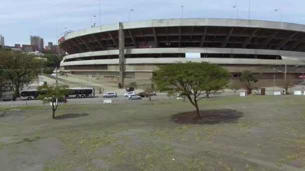 Мировые Футбольные Стадионы Футбол Вокруг Мирового Футбольного Клуба Сао Пауло — стоковое видео
