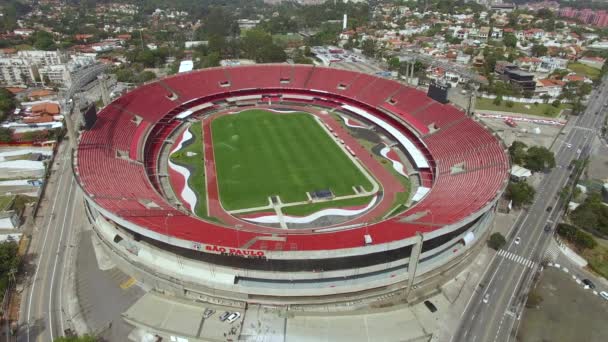 Dünya Futbol Stadyumları Dünya Çapında Futbol Sao Paulo Futbol Kulübü — Stok video