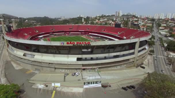 Světové Fotbalové Stadiony Fotbal Celém Světě Fotbalový Klub Sao Paulo — Stock video
