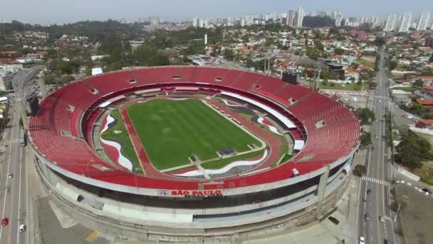 Světové Fotbalové Stadiony Fotbal Celém Světě Fotbalový Klub Sao Paulo — Stock video