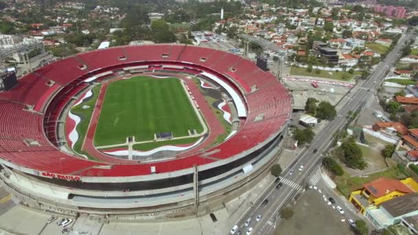 Světové Fotbalové Stadiony Fotbal Celém Světě Fotbalový Klub Sao Paulo — Stock video