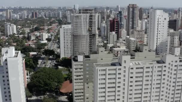 Sao Paulo Город Бразилия Большие Города Большие Здания Большие Проспекты — стоковое видео