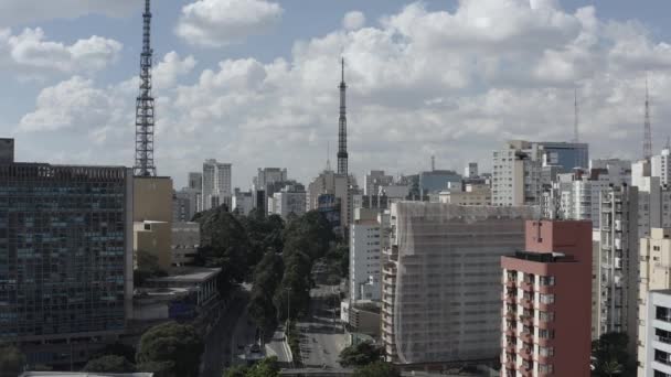 Sao Paulo Brazilië Zuid Amerika Belangrijke Steden Wereld Belangrijke Wegen — Stockvideo