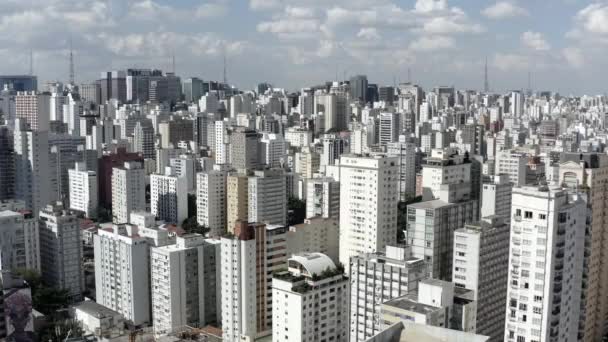 Stor Stad Världen Staden Sao Paulo Brasilien Sydamerika — Stockvideo