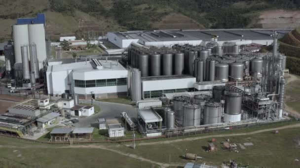 Vista Aérea Fábrica Cerveza Ambev Ciudad Pirai Estado Río Janeiro — Vídeos de Stock