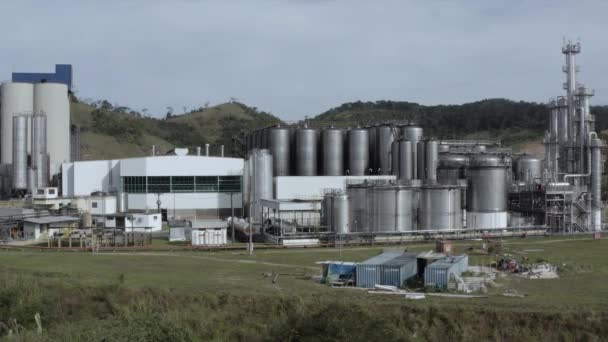 Letecký Pohled Pivovar Ambev Město Pirai Stát Rio Janeiro Brazílie — Stock video