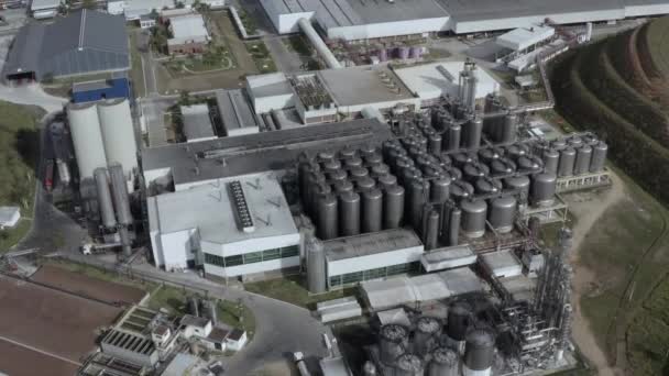 从空中俯瞰Ambev酿酒厂 里约热内卢州 皮拉伊市 — 图库视频影像