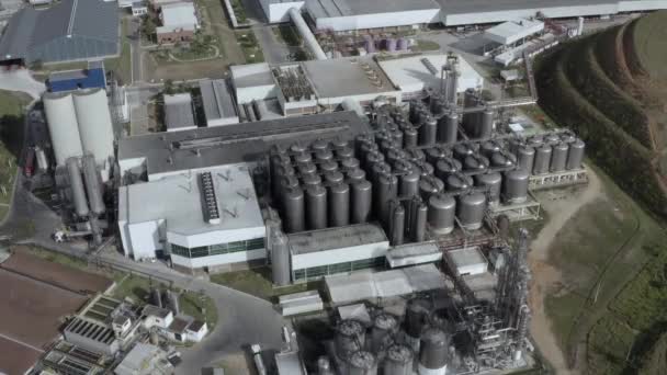 从空中俯瞰Ambev酿酒厂 里约热内卢州 皮拉伊市 — 图库视频影像