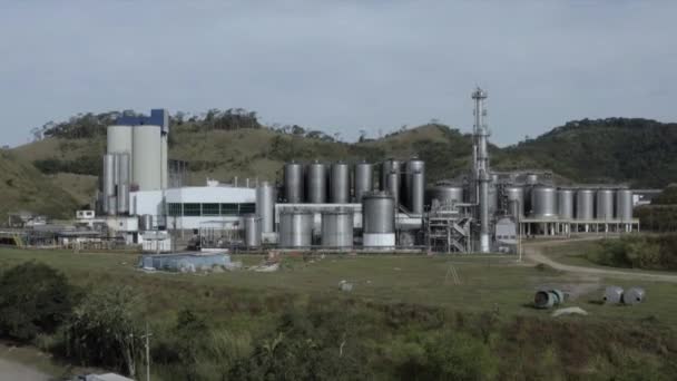 Vista Aérea Cervejaria Ambev Cidade Pirai Estado Rio Janeiro Brasil — Vídeo de Stock