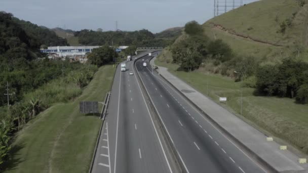 Autostrada Rio Janeiro San Paolo Presidente Dutra Highway Stato San — Video Stock