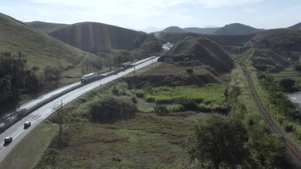 Autostrada Rio Janeiro Sao Paulo Prezydent Dutra Highway Stan Sao — Wideo stockowe