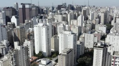 Sao Paulo, Brezilya 'nın havadan görünüşü. 
