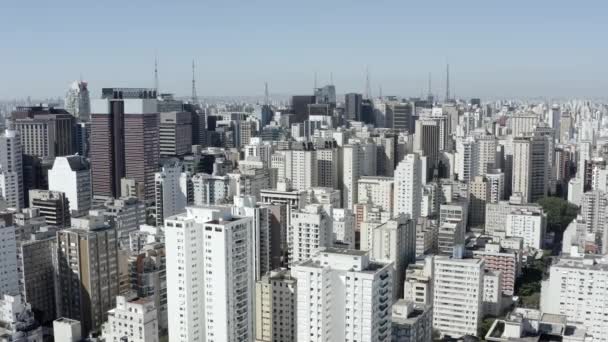 Vista Aerea Della Città Sao Paulo Brasile — Video Stock