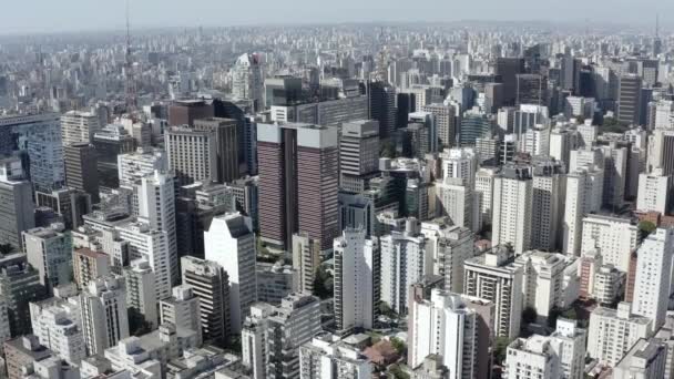 Vista Aerea Della Città Sao Paulo Brasile — Video Stock
