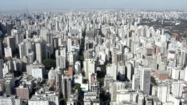 Vista Aérea Cidade São Paulo Brasil — Vídeo de Stock