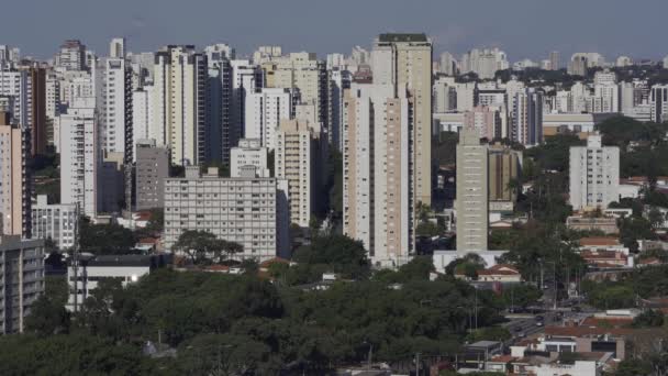 Sao Paulo Város Brazília Dél Amerika Vila Olimpia Kerület — Stock videók