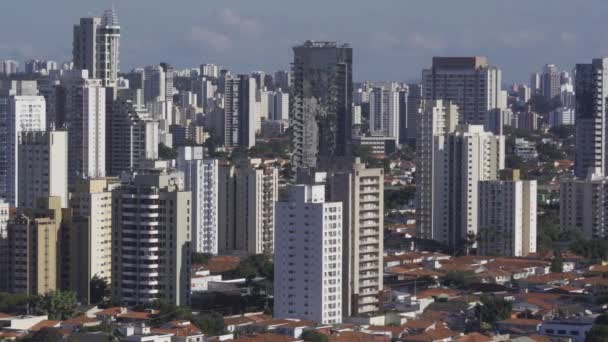 Grandes Ciudades Día Ciudad Sao Paulo Brasil América Del Sur — Vídeos de Stock