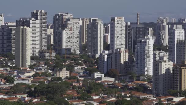 Grandes Ciudades Día Ciudad Sao Paulo Brasil América Del Sur — Vídeos de Stock