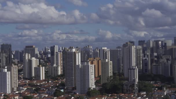 Grandes Ciudades Día Ciudad Sao Paulo Brasil América Del Sur — Vídeo de stock