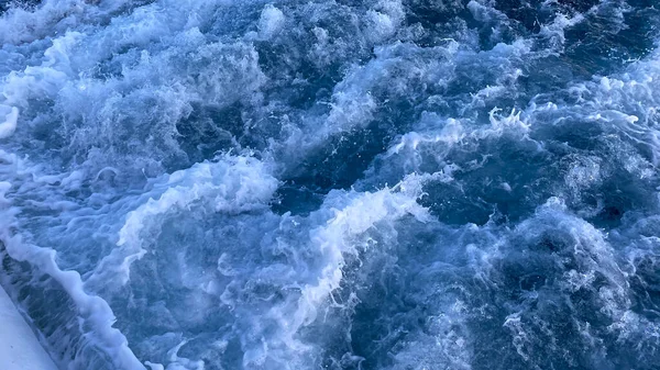 Água Mar Superfície Oceano Mar Oceano Azul Fundo — Fotografia de Stock