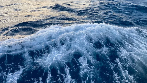 Agua Mar Superficie Del Océano Mar Océano Azul Fondo —  Fotos de Stock