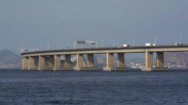 Ponte Outro Lado Mar Ponte Presidente Costa Silva Popularmente Conhecida — Vídeo de Stock