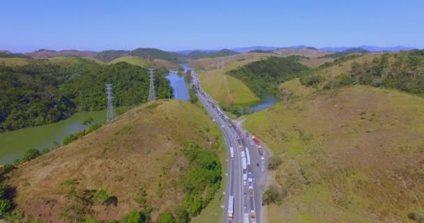 Strade Famose Nel Mondo Presidente Dutra Highway Stato San Paolo — Video Stock