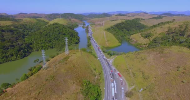 Carreteras Famosas Del Mundo Carretera Presidente Dutra Estado Sao Paulo — Vídeo de stock