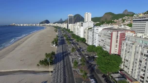 Praia Copacabana Rio Janeiro Brasil América Sul — Vídeo de Stock